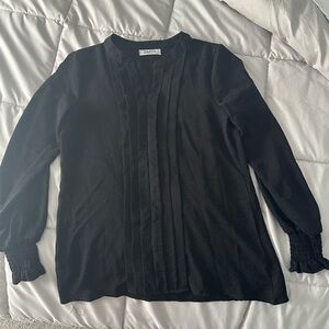 Zaayo Black Long Sleeve Blouse
